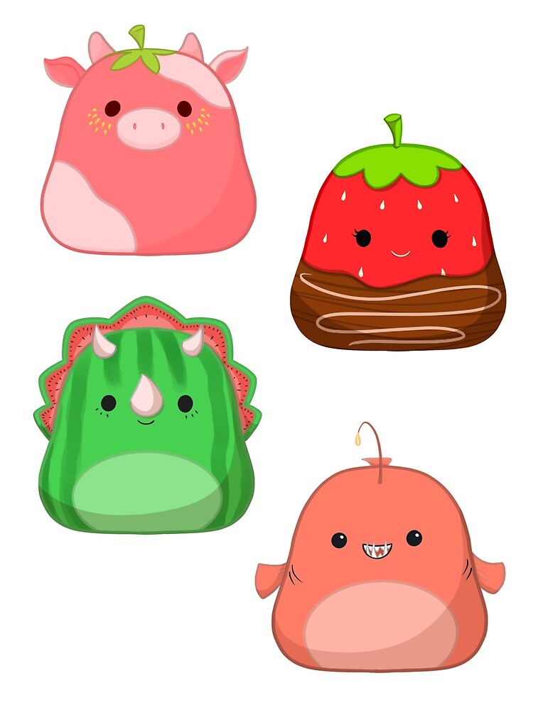 CUSTOM Chocolate Dipped Strawberry Cow Squishmallow lagoagrio.gob.ec