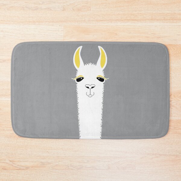 Item preview, LLAMA PORTRAIT ON ULTIMATE GRAY designed and sold by Jean Gregory Evans.