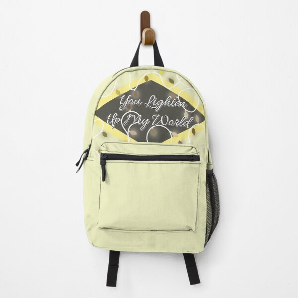 Item preview, You lighten up my world glowing lights yellow background designed and sold by myseptember18th.