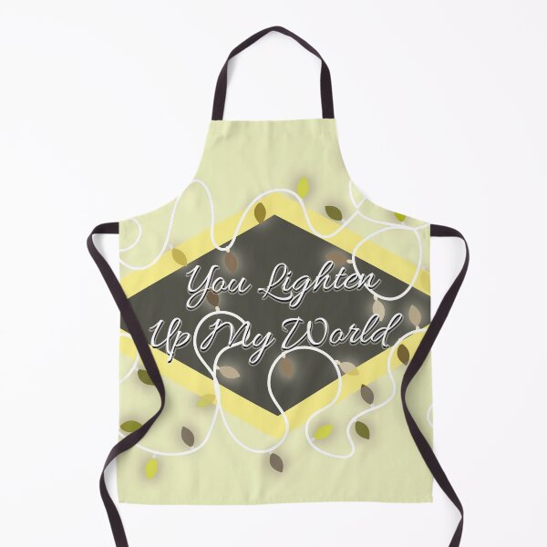 Item preview, You lighten up my world glowing lights yellow background designed and sold by myseptember18th.