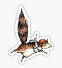 Pegatina Skydiver Squirrel