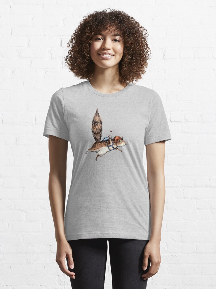 Alternate view of Skydiver Squirrel, Skydiving Adventure Design Essential T-Shirt