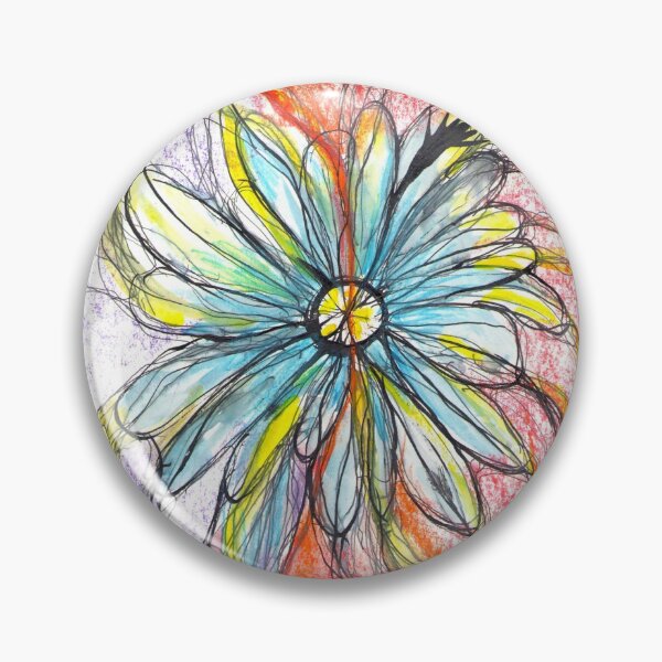 Item preview, Neuroart, Abstract colorful chamomile designed and sold by VikitaSolomakha.