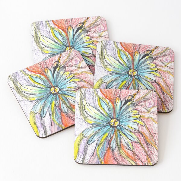Item preview, Neuroart, Abstract colorful chamomile designed and sold by VikitaSolomakha.
