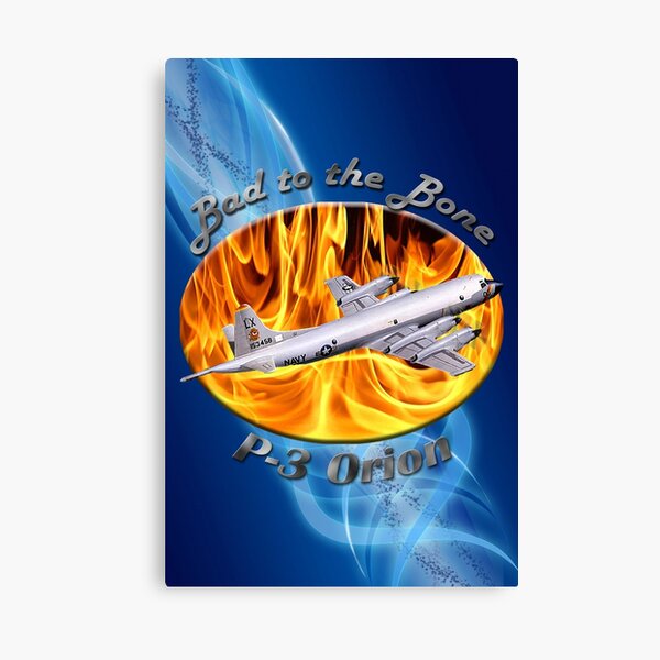 P-3 Orion Bad To The Bone Canvas Print