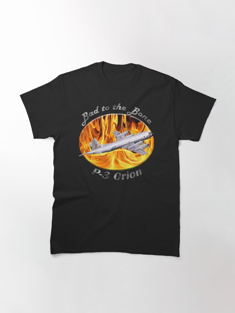 Alternate view of P-3 Orion Bad To The Bone Classic T-Shirt