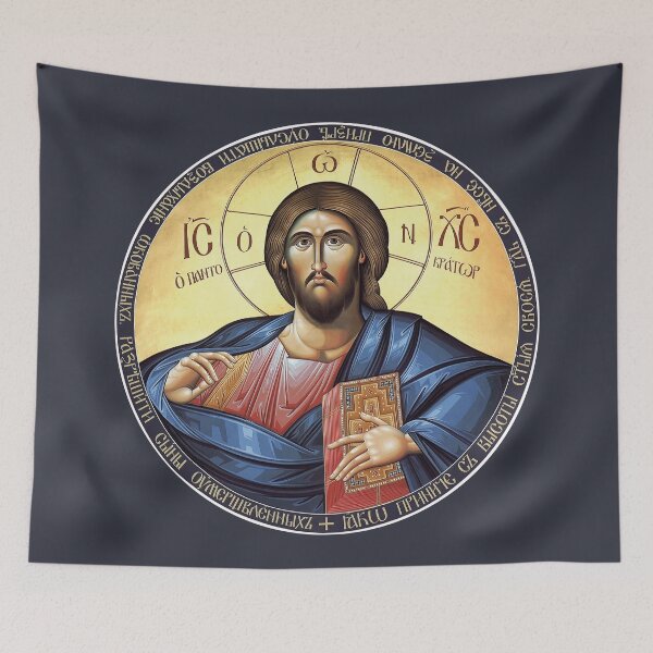 Item preview, Christ Pantocrator Orthodox Icon designed and sold by Beltschazar.