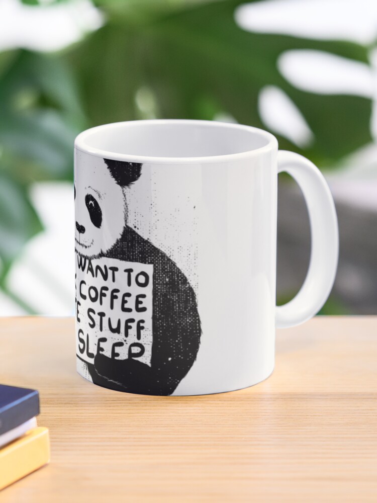 I Just Want to Drink Coffee Create Stuff and Sleep White Mug