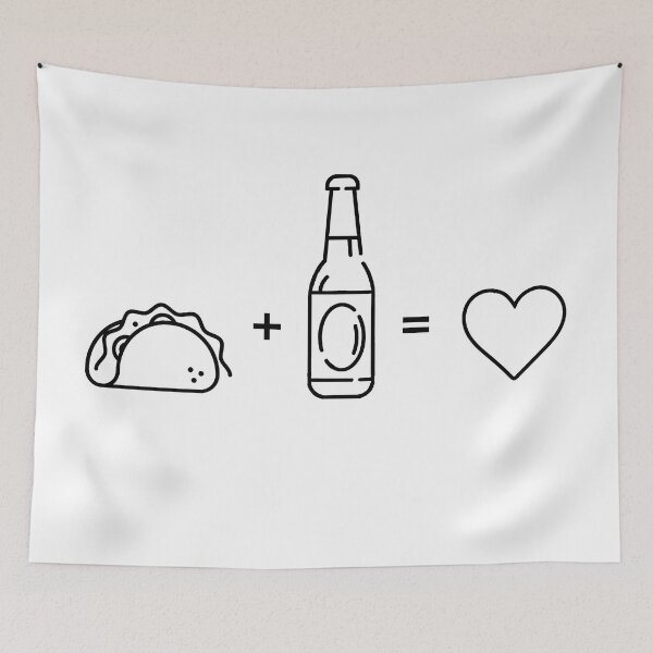 Item preview, Food Math: Tacos + Beer = Love designed and sold by CeciLop.