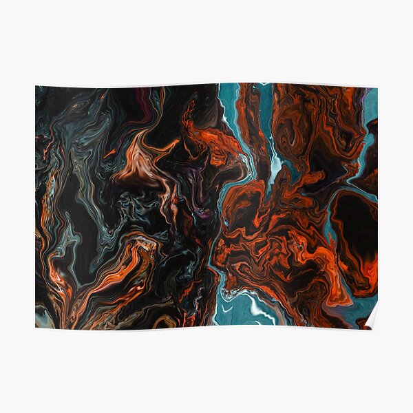 Mars Volcano Poster