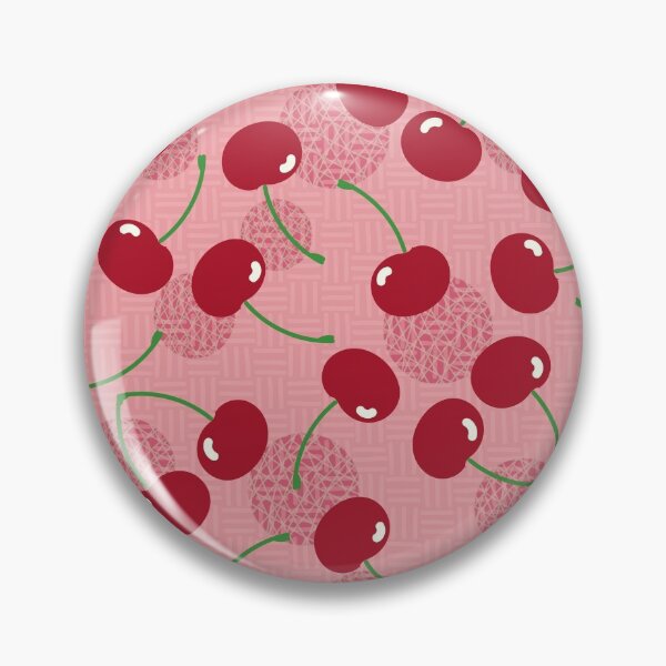 Item preview, cherries on pink designed and sold by Soramame.