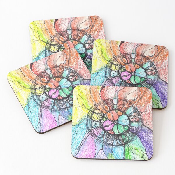 Item preview, Neuroart, Abstract colorful flower designed and sold by VikitaSolomakha.