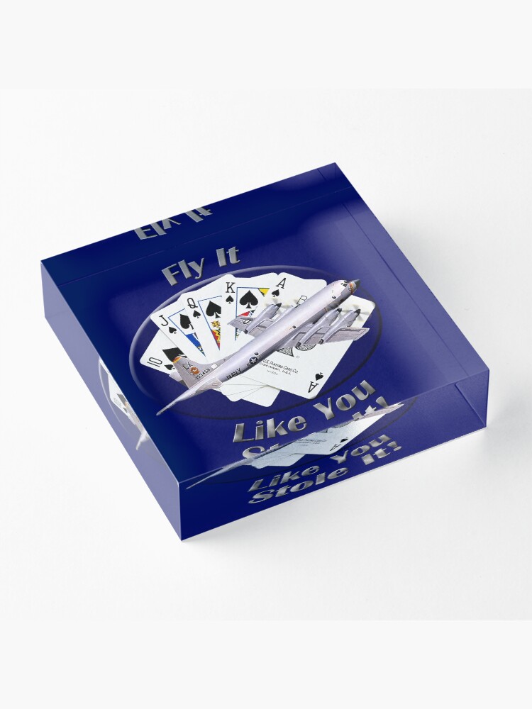 Alternate view of P-3 Orion Fly It Like You Stole It Acrylic Block