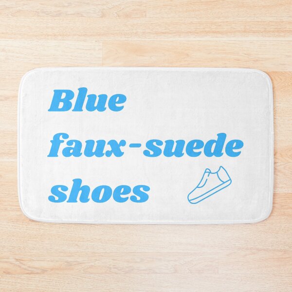 Item preview, Blue Faux Suede Shoes, Retro Vegan Dancer designed and sold by WhimsicaliTee.
