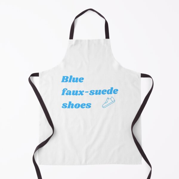 Item preview, Blue Faux Suede Shoes, Retro Vegan Dancer designed and sold by WhimsicaliTee.