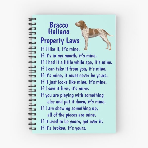 Item preview, Bracco Italiano - property laws  designed and sold by thepetcellar.