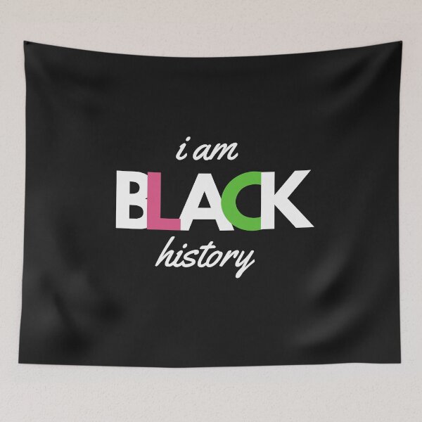Item preview, I am Black History  // 20 Pearls - Pink & Green designed and sold by GLifestyle.