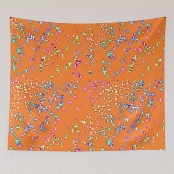 Item preview,  stars orange background designed and sold by miaterinka.