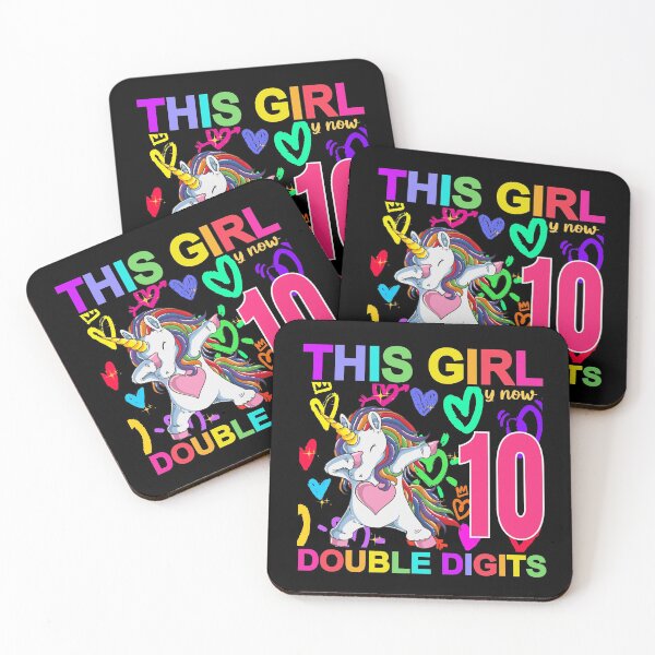 Item preview, This Girl is Now Double Digits Birthday girl 10 year old designed and sold by BuynPose.