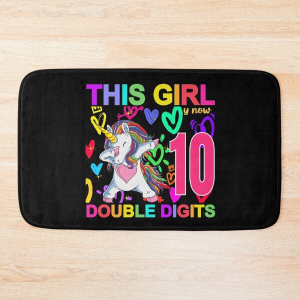 Item preview, This Girl is Now Double Digits Birthday girl 10 year old designed and sold by BuynPose.