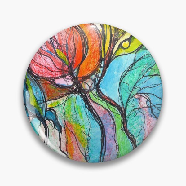 Item preview, Neuroart, Abstract colorful blossoming flowers designed and sold by VikitaSolomakha.