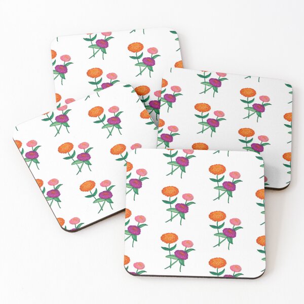 Item preview, Watercolor Zinnia pattern design designed and sold by muffinstandd.
