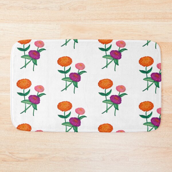 Item preview, Watercolor Zinnia pattern design designed and sold by muffinstandd.