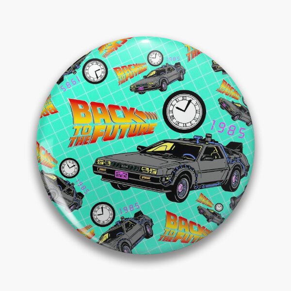Item preview, Back to the future, DeLorean pattern, officially licensed fan art designed and sold by Mauswohn.