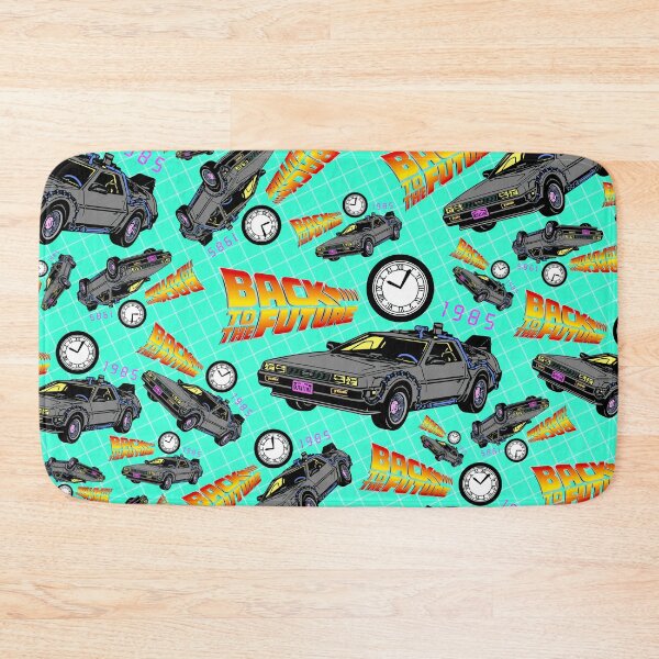 Item preview, Back to the future, DeLorean pattern, officially licensed fan art designed and sold by Mauswohn.