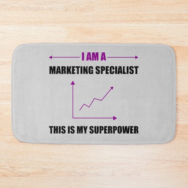 Item preview, I am a marketing specialist  this is my superpower, dark text funny marketing specialist job, marketing specialist humor, marketing specialist joke, marketing specialist meme, designed and sold by SGS-.