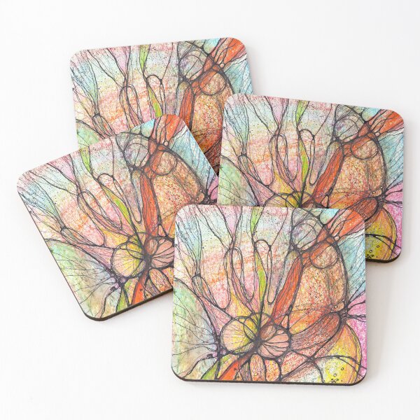 Item preview, Neuroart, Abstract colorful palm in space designed and sold by VikitaSolomakha.