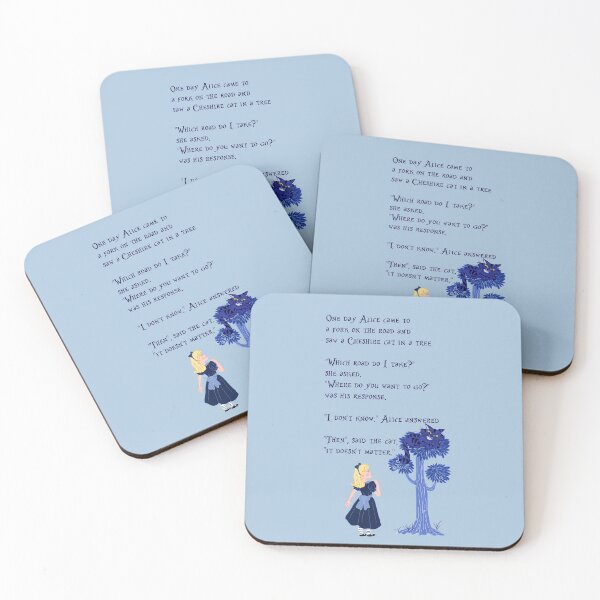 Item preview, Alice In Wonderland and Cheshire Cat quote designed and sold by E-Ocasio.