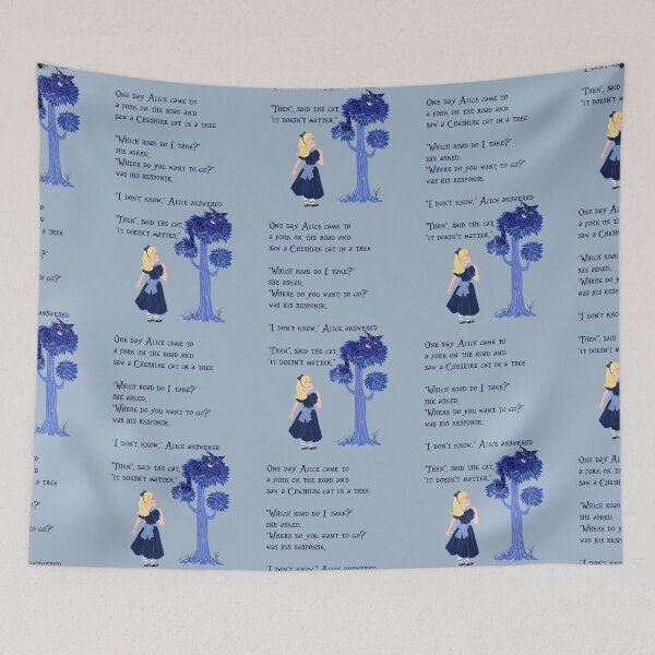 Item preview, Alice In Wonderland and Cheshire Cat quote designed and sold by E-Ocasio.