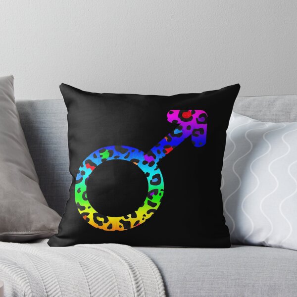 Item preview, Mars Planet Symbol in Dark Rainbow Leopard Print Pattern designed and sold by Bumblefuzzies.