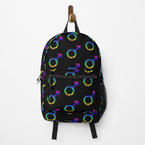 Item preview, Mars Planet Symbol in Dark Rainbow Leopard Print Pattern designed and sold by Bumblefuzzies.
