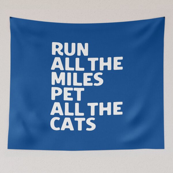 Item preview, Run All The Miles Pet All The Cats #1 designed and sold by SalahBlt.