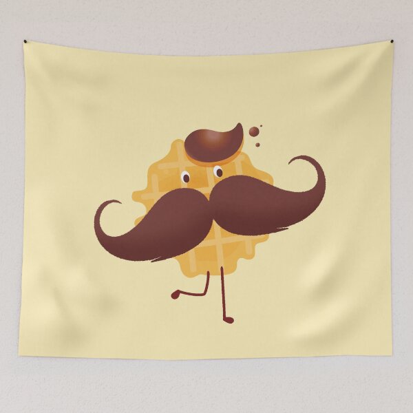 Item preview, mustach waffles   designed and sold by josephfanous.