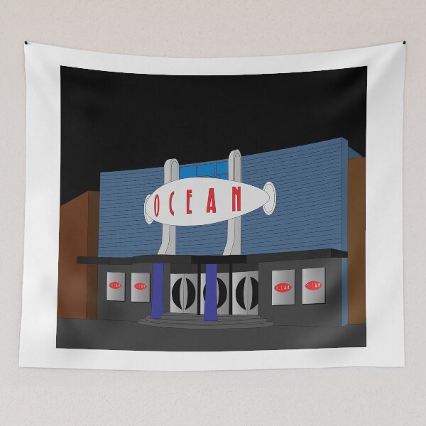 Item preview, Ocean nightclub Nottingham illustration print designed and sold by niamhburke16.