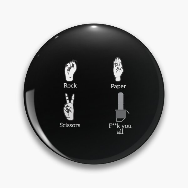 Item preview, Rock paper scissors fuck you all designed and sold by malo Barbier.