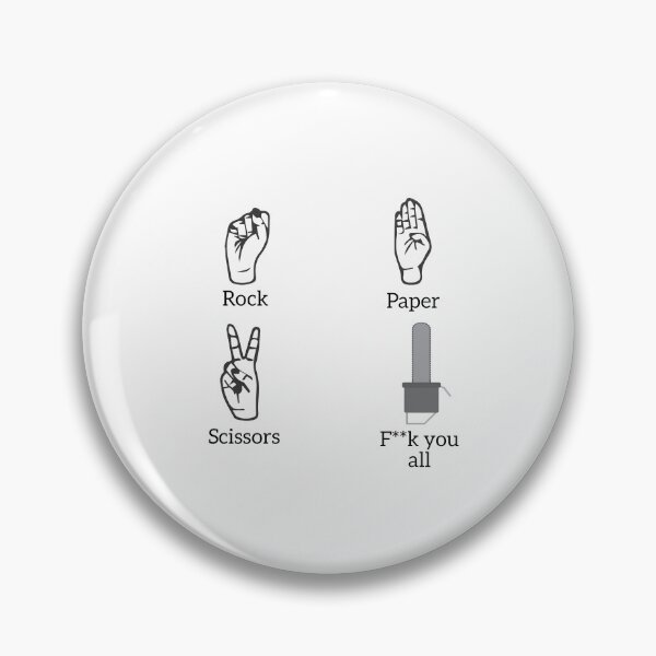 Item preview, Rock paper scissors fuck you all designed and sold by malo Barbier.