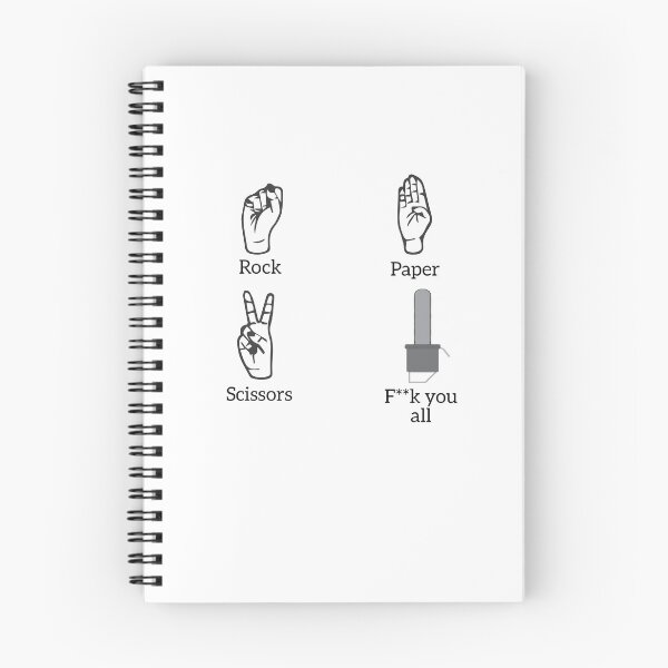 Item preview, Rock paper scissors fuck you all designed and sold by malo Barbier.