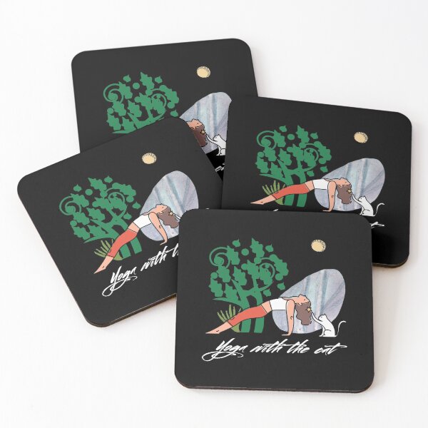 Item preview, Yoga with the cat designed and sold by Trantor-Tees.