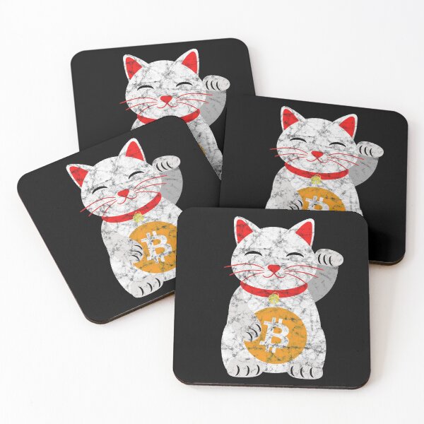 Item preview, Vintage Maneki Neko With Bitcoin Logo - Cryptocurrency Design designed and sold by AnyKitty.