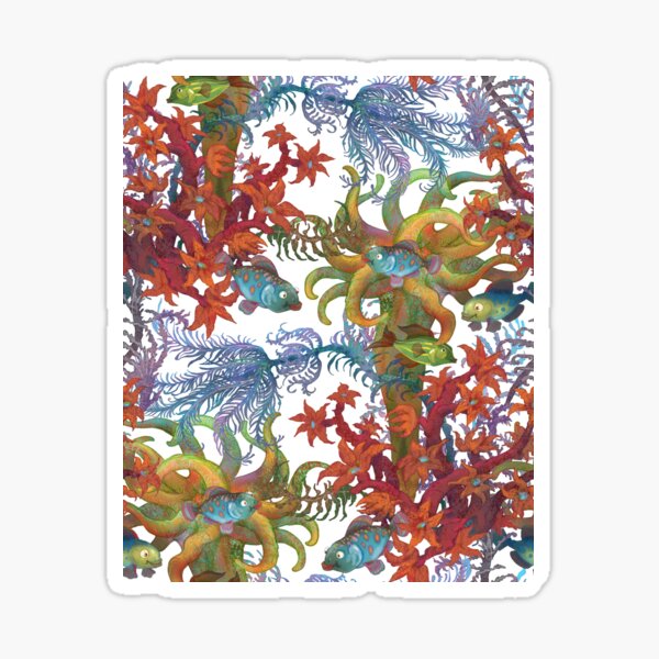 Artikel-Vorschau von Korallenriff. Fische, Korallen, Wasserpflanzen, designt und verkauft von fairytaleprints.