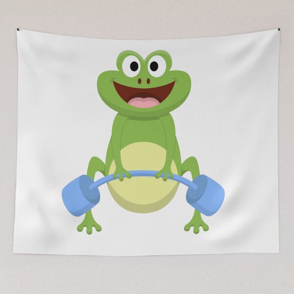 Item preview, Frog. Frog gym, frog with weights designed and sold by bernd49.