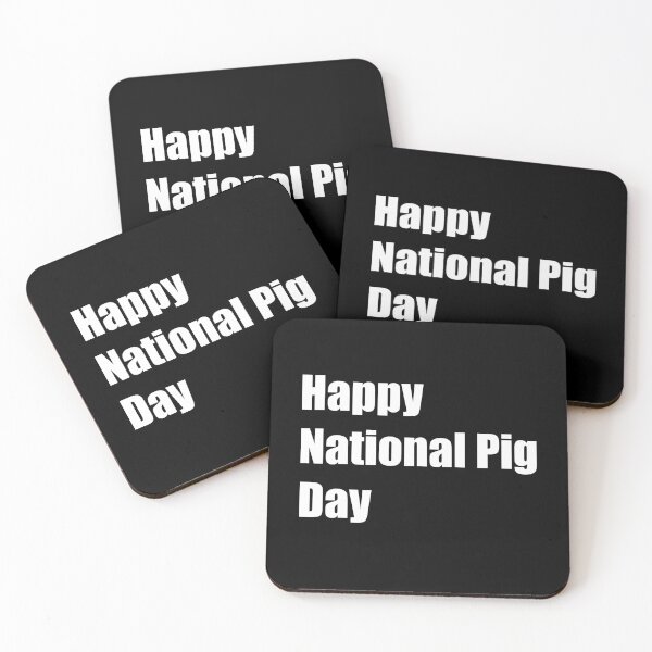 Item preview, Happy National Pig Day designed and sold by Rizwandogar.