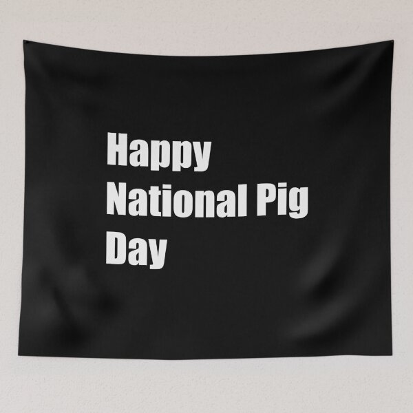 Item preview, Happy National Pig Day designed and sold by Rizwandogar.