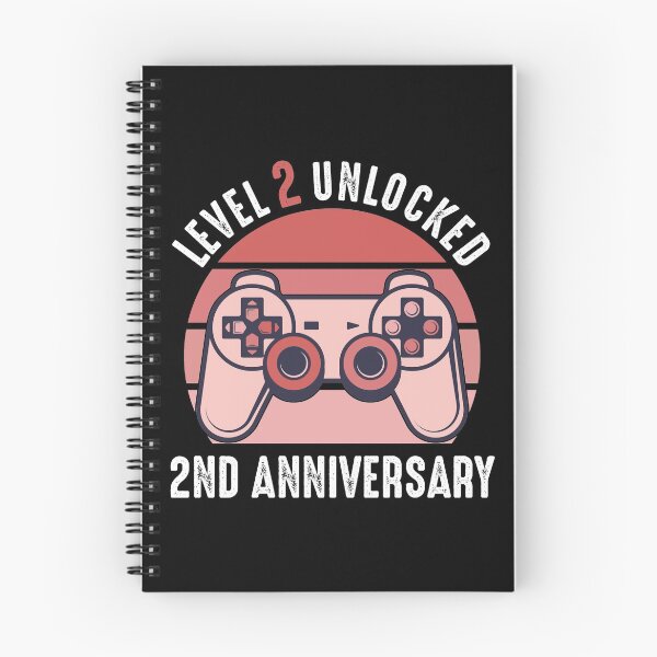 Item preview, Level 2 Unlocked 2nd Anniversary Gamer designed and sold by RandomStuffShop.