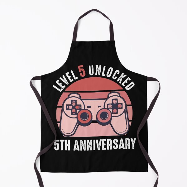 Item preview, Level 5 Unlocked 5th Anniversary Gamer designed and sold by RandomStuffShop.
