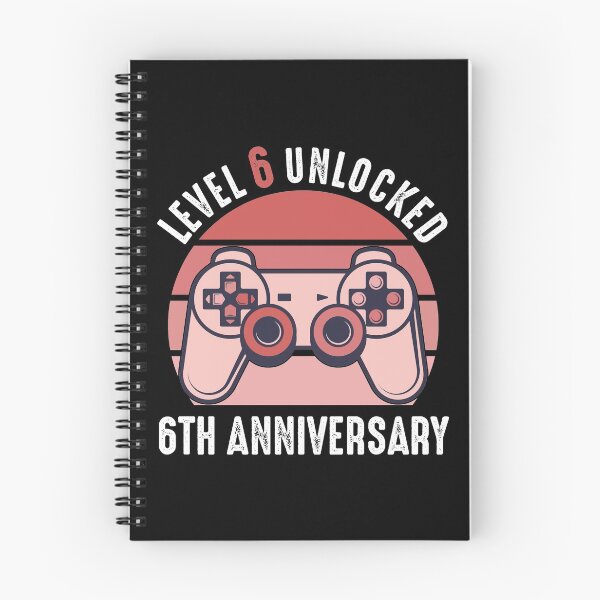 Item preview, Level 6 Unlocked 6th Anniversary Gamer designed and sold by RandomStuffShop.